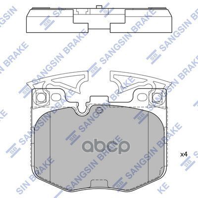 Колодки передние SANGSIN BRAKE SP4139